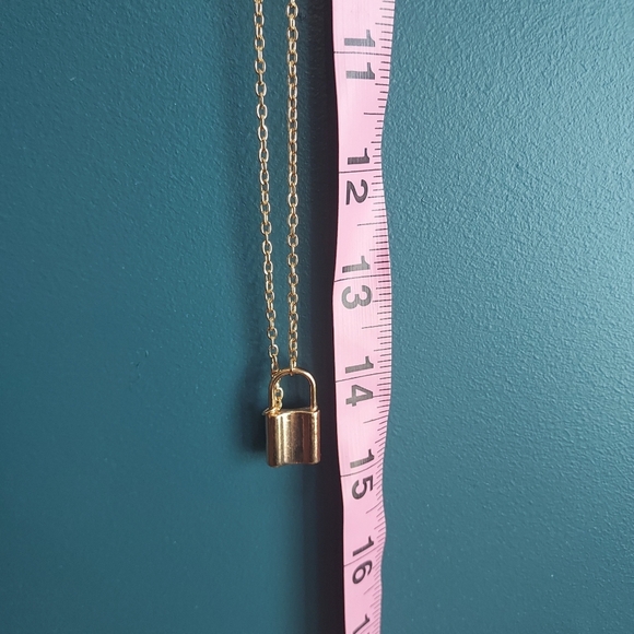 Necklace with lock gold plated - Picture 6 of 7